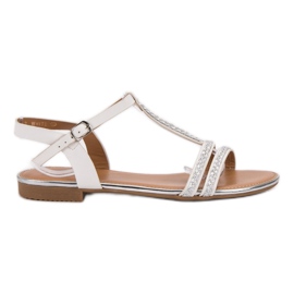 Small Swan Litteät sandaalit valkoinen