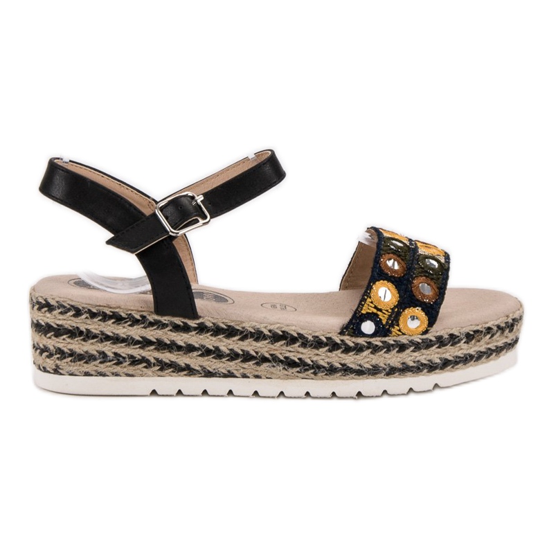 SHELOVET Sandaalit alustalla musta