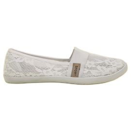 SHELOVET Pitsi ballerinat valkoinen