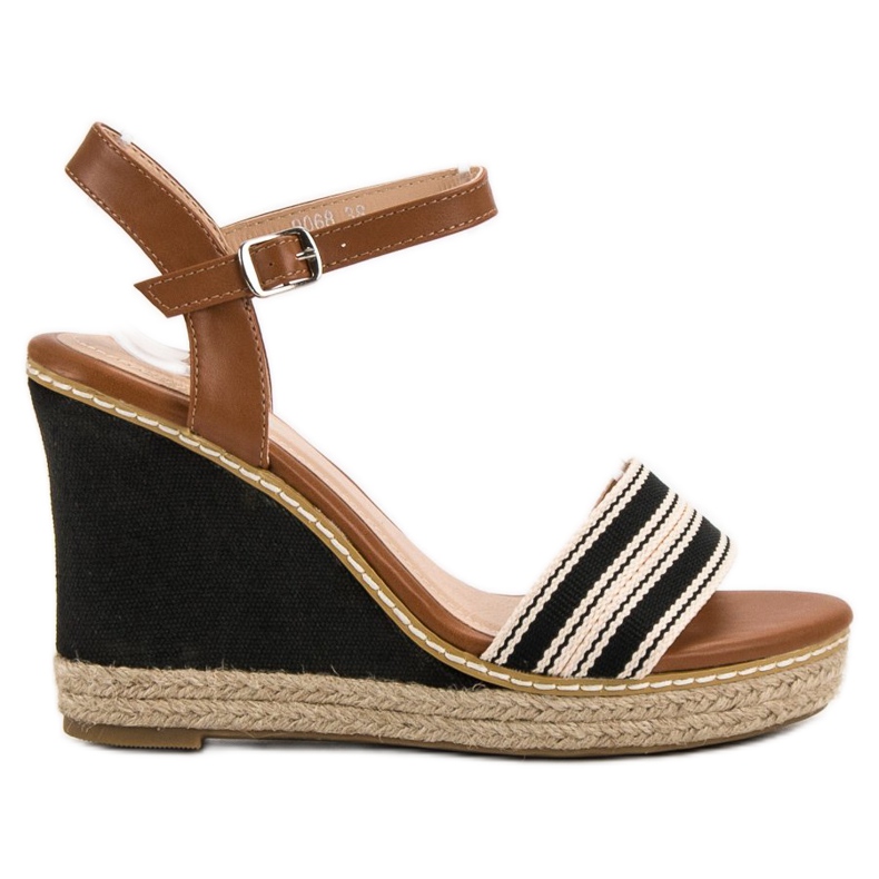 Primavera Rento Wedge sandaalit musta