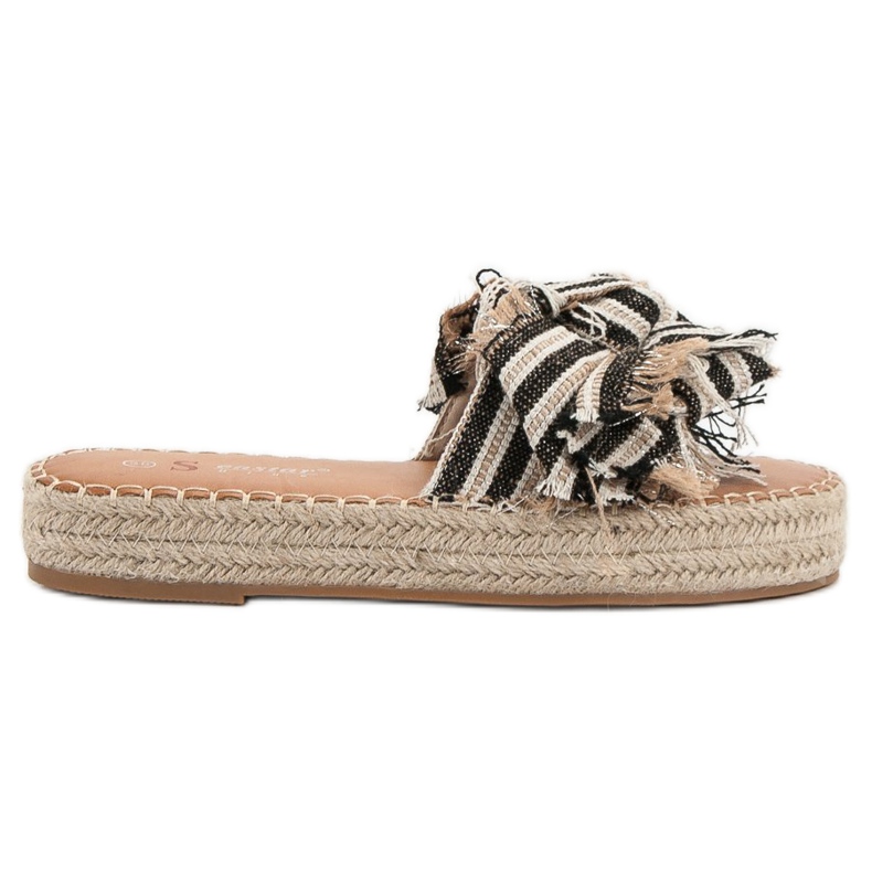 Seastar Raidalliset tossut ruskea