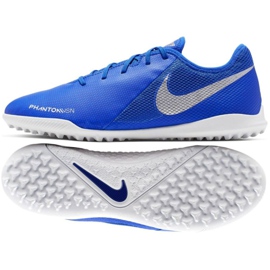 Jalkapallokengät Nike Phantom Vsn Academy Tf M AO3223-410 sininen monivärinen