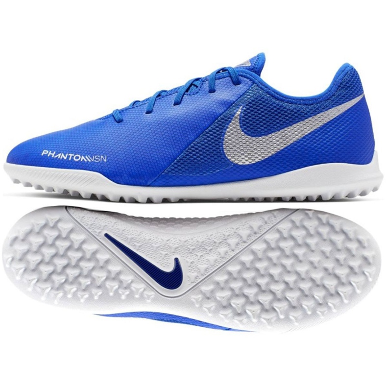 Nike Phantom Vsn Academy Tf M AO3223-410 jalkapallokengät monivärinen sininen