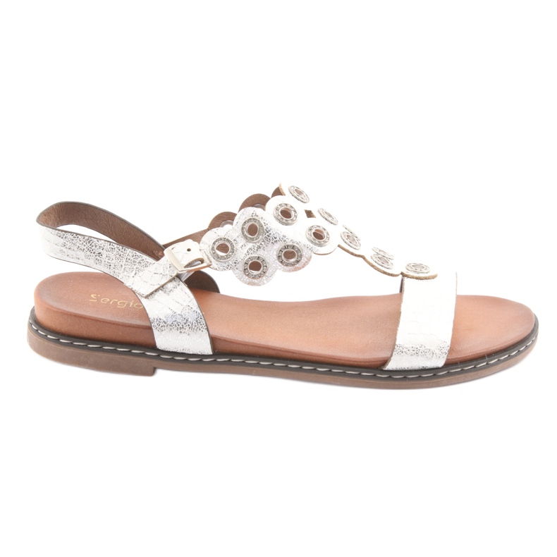 Sergio Leone Naisten sandaalit valkoinen harmaa