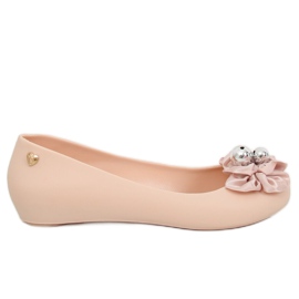Ballerinat meliski ja rusetti CK-86P Beige vaaleanpunainen
