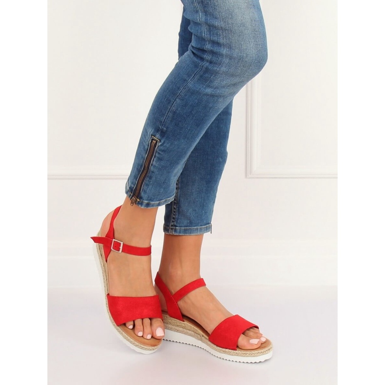 Sandaalit matalilla koroilla punainen 7868-KL Punainen II-GAT
