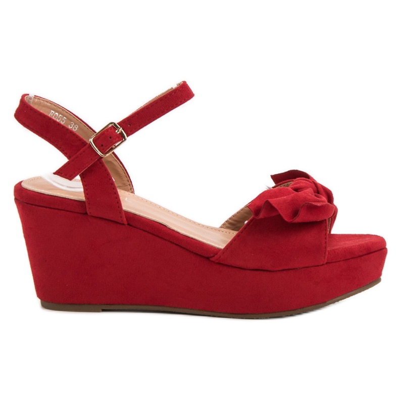 SHELOVET Sandaalit alustalla punainen