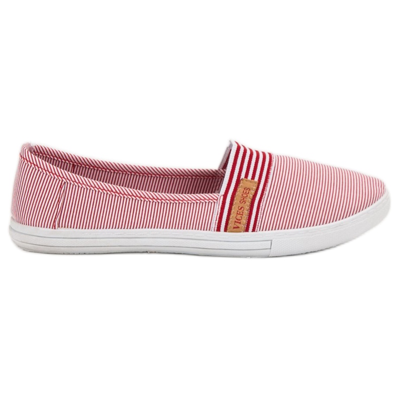Mukava VICES Slipony valkoinen punainen