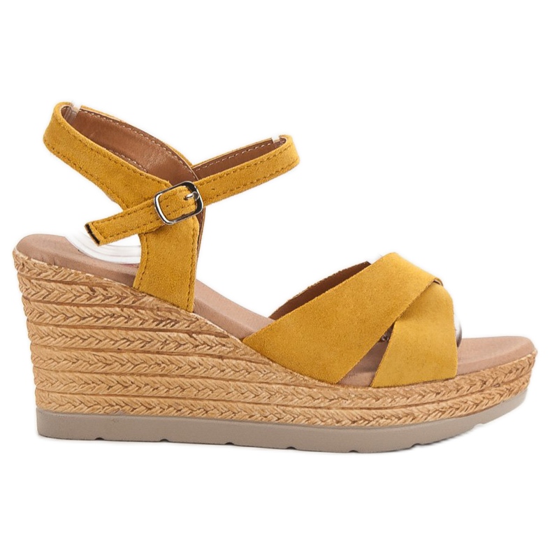 SHELOVET Sinappi sandaalit keltainen