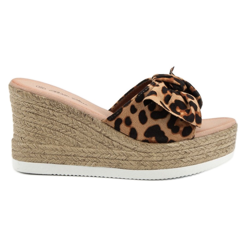 Bello Star Suede Wedge Sandaalit musta ruskea