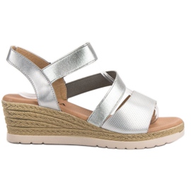SHELOVET Slip-on sandaalit Wedge harmaa