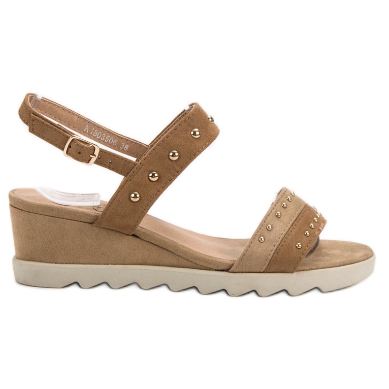 Kylie Sandaalit tekojalokivillä ruskea