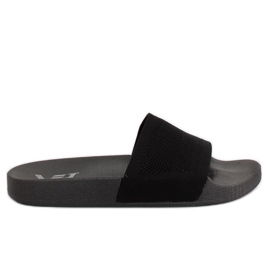 Mustat tossut, neulottu vyö PT-110 Musta