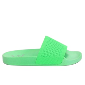 Vihreät neulotut vyötossut PT-110 Vihreä