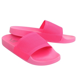 Tossut, joissa on neulottu vaaleanpunainen vyö PT-110 Fuchsia Tossut, joissa on neulottu vaaleanpunainen vyö PT-110 Fuchsia