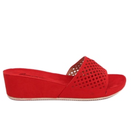 Punaiset avoimet tossut JS-03 Punainen