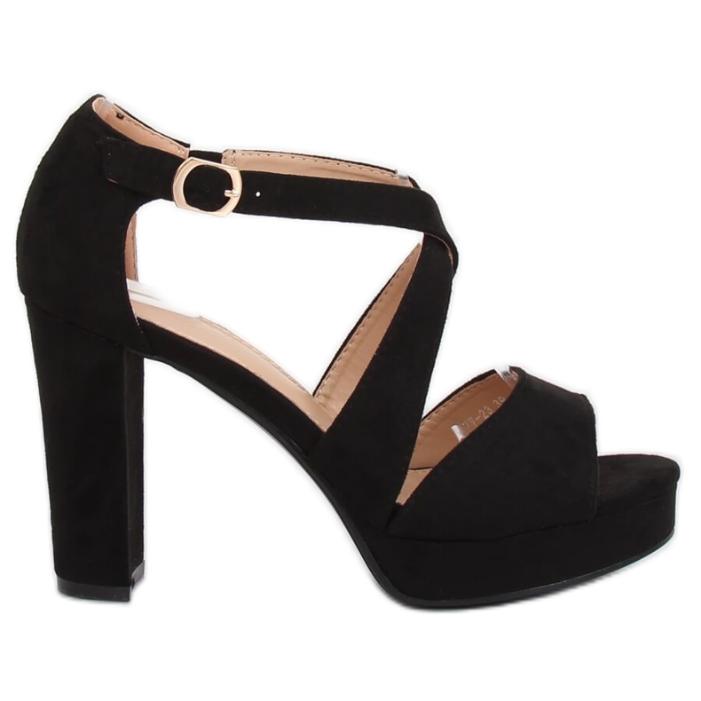 Musta VV-23 Musta platform-sandaalit Musta VV-23 Musta platform-sandaalit