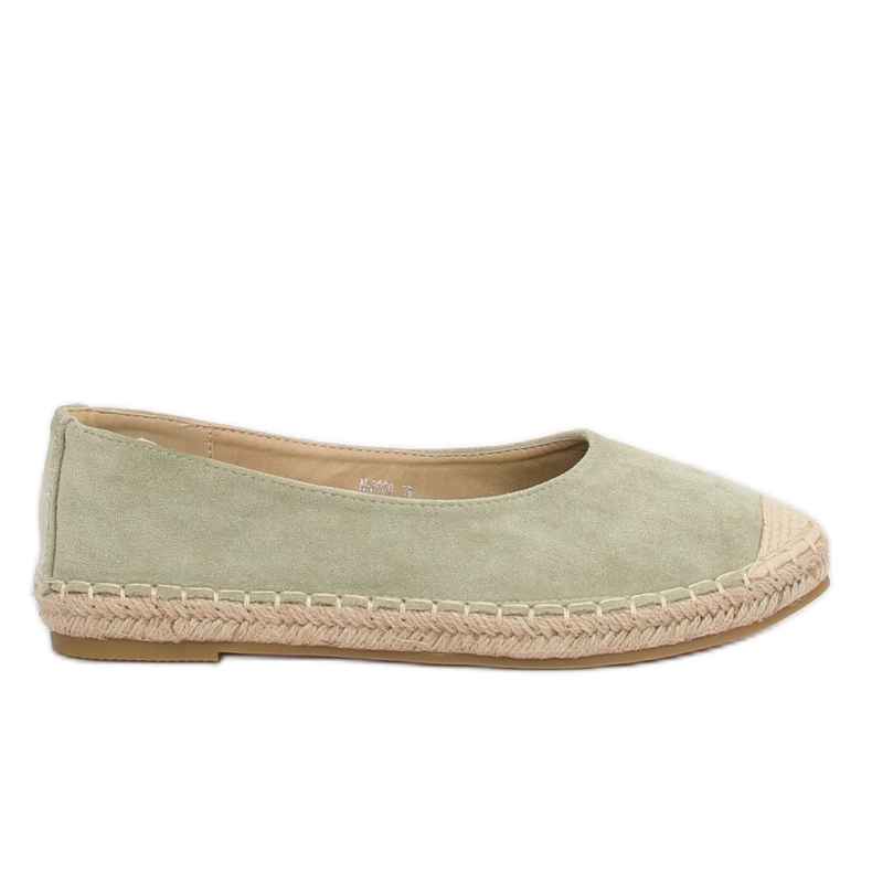 Vihreä ballerina espadrilles N-2980 L.GREEN