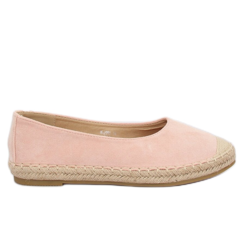 Vaaleanpunaiset ballerinaespadrilles N-2980 Pink vaaleanpunainen