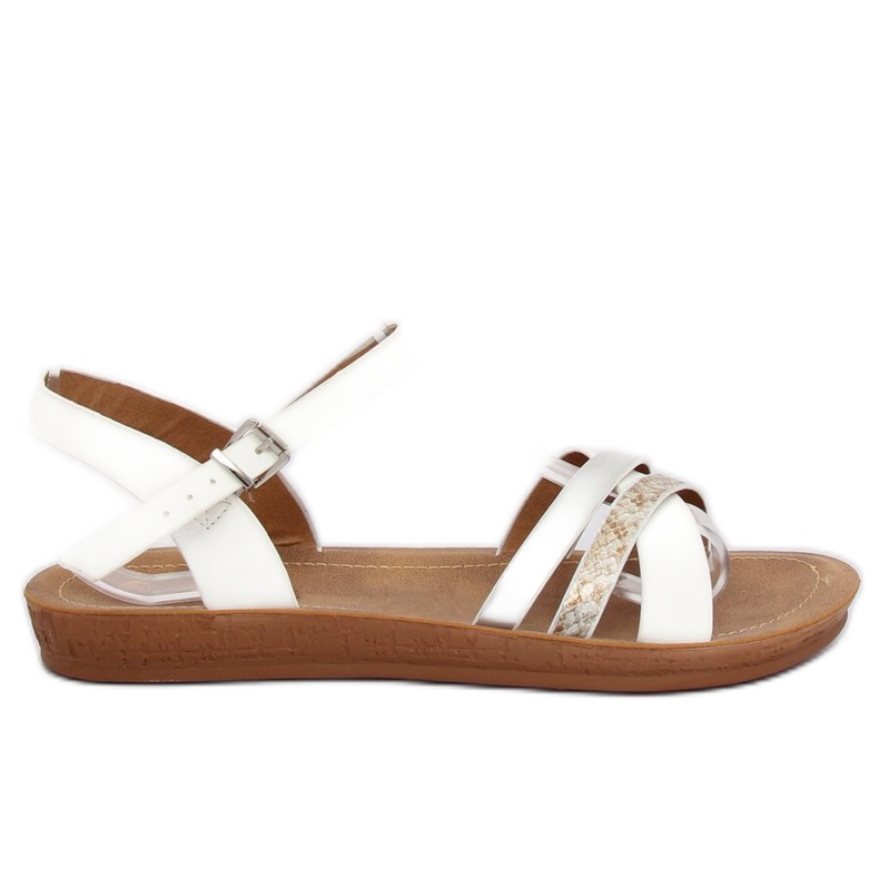 Naisten valkoiset sandaalit TS-9 Valkoinen