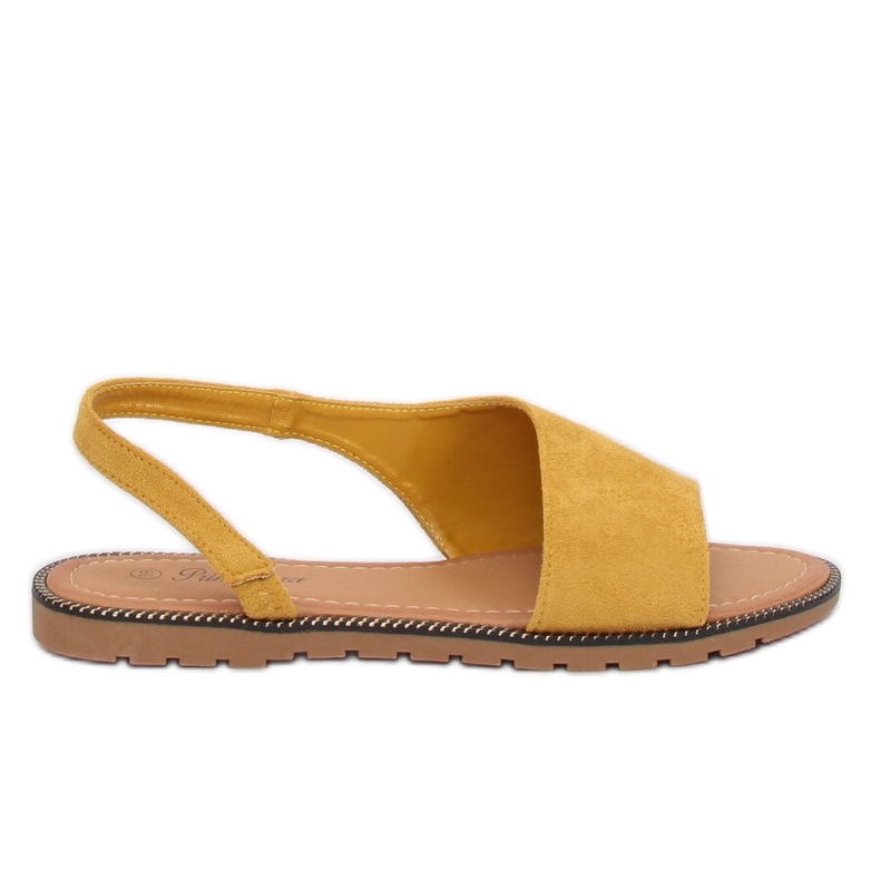 Keltaiset epäsymmetriset naisten sandaalit 982 Keltainen
