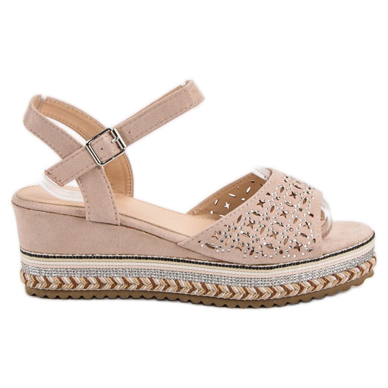 Groto Gogo Mokkanahkaiset sandaalit, joissa on kuutiometriä ruskea