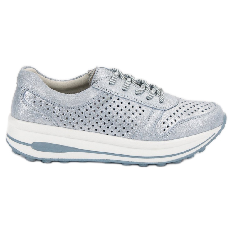 Filippo Nahkaiset brocade -kengät sininen