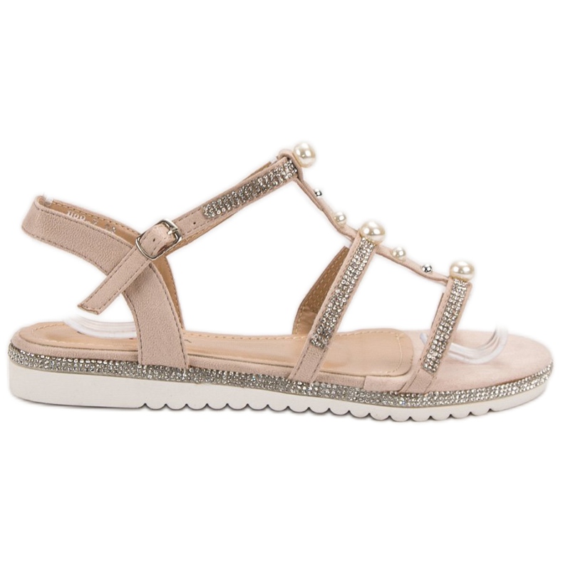 GUAPISSIMA Sandaalit helmillä vaaleanpunainen GUAPISSIMA Sandaalit helmillä vaaleanpunainen