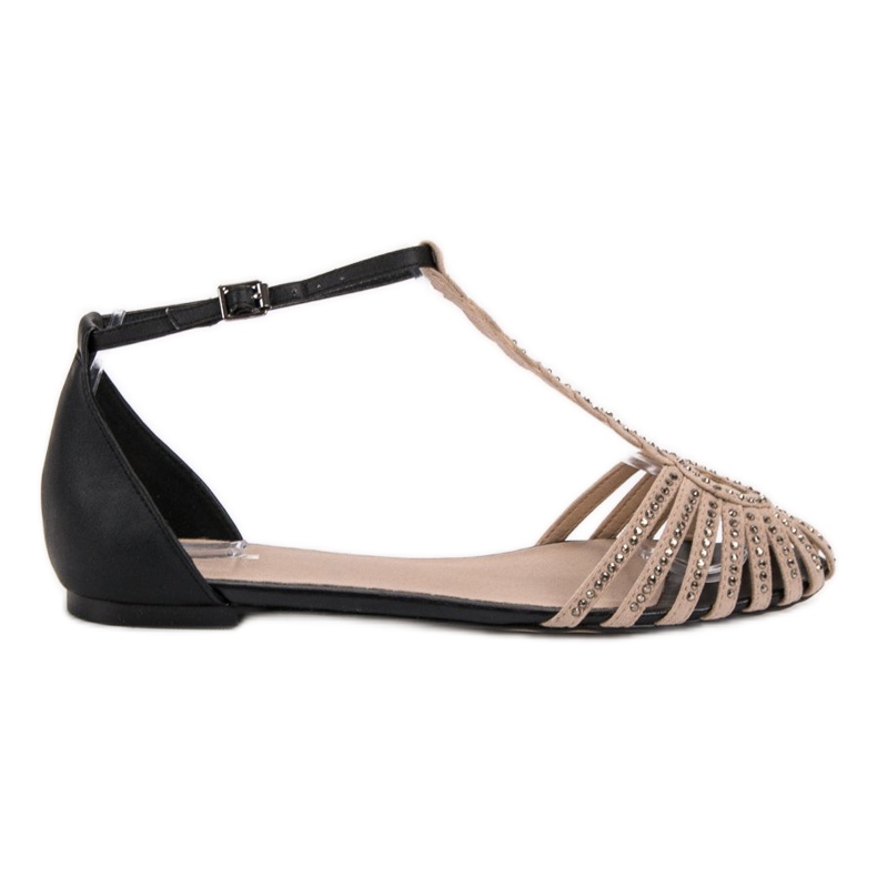 SHELOVET Muodikkaat sandaalit, joissa on kuutiometriä zirkonia musta ruskea