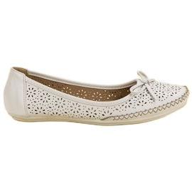 VICES valkoiset avoimet ballerinat valkoinen