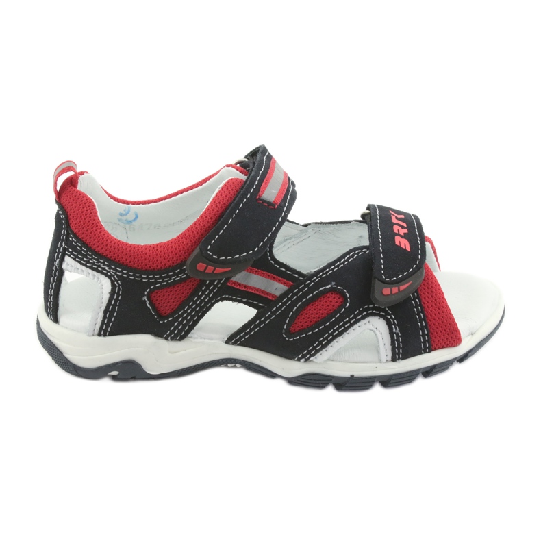 Bartek Nahka sandaalit pojat RZEPA19176 Navy-Red sininen