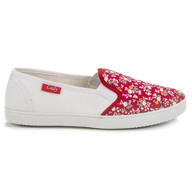 Lovery Rento Slipons valkoinen punainen