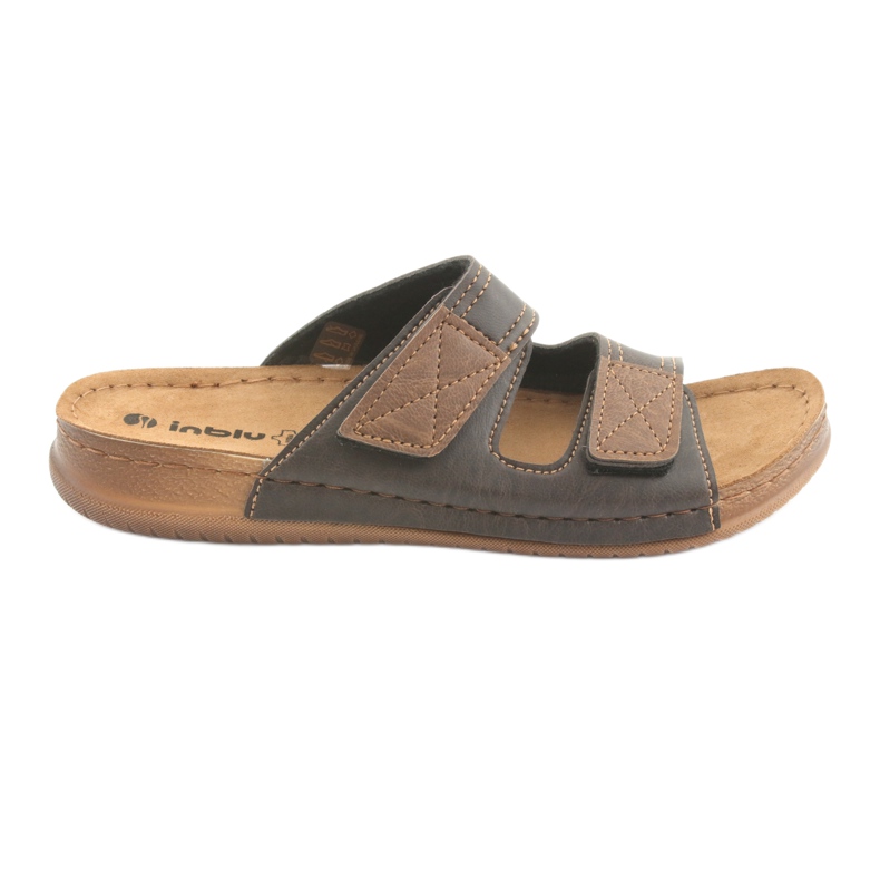 Miesten Inblu TH015 ruskeat tohvelit