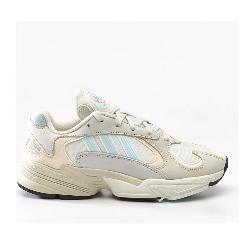 Adidas Yung 1 118 Off White Ice Mint -värjäys valkoinen violetti sininen harmaa