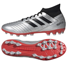 Adidas Predator 19.3 Ag M F99989 jalkapallokengät monivärinen hopea
