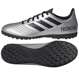 Adidas Predator 19.4 Tf M F35634 jalkapallokengät monivärinen hopea