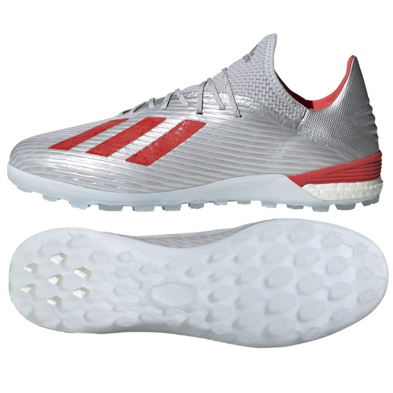 Adidas X 19.1 Tf M G25752 jalkapallokengät monivärinen hopea
