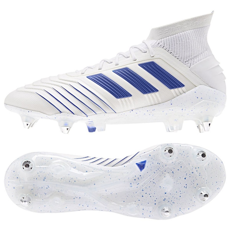 Adidas Predator 19.1 Sg M D98055 jalkapallokengät valkoinen valkoinen
