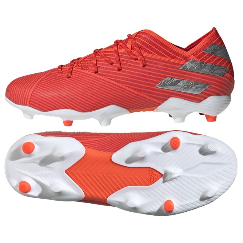 Adidas Nemeziz 19.1 Fg Jr F99955 jalkapallokengät punainen punainen
