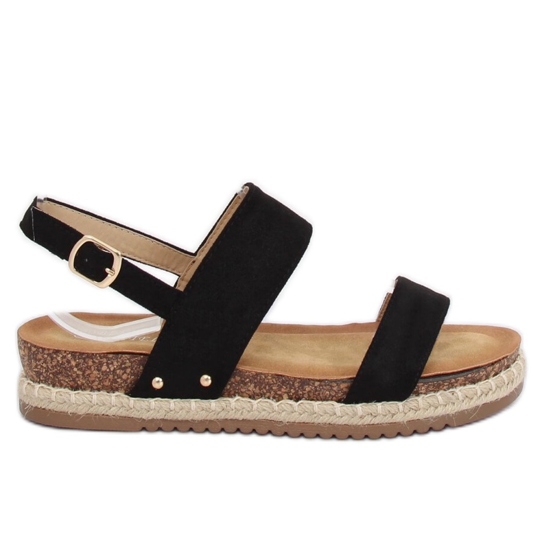 Mustat sandaalit korkkipohjassa CH-118 Black