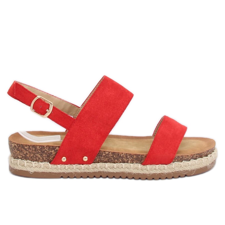 Sandaalit korkkipohjassa punainen CH-118 Red