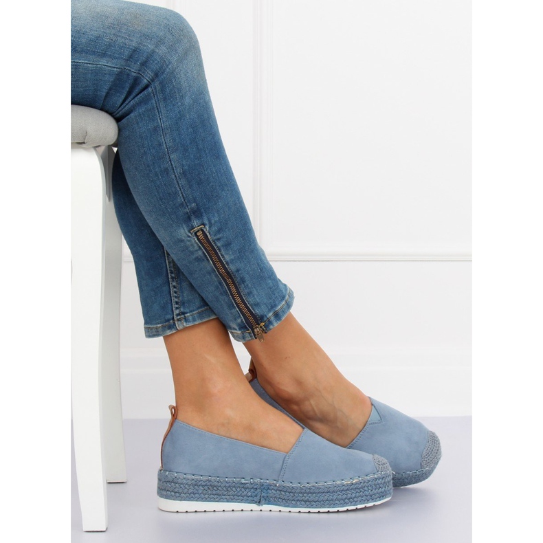 Espadrillit korkokengät sininen BL247 Blue II-GAT