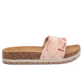 Vaaleanpunaiset espadrillotossut BJS-002 Vaaleanpunainen