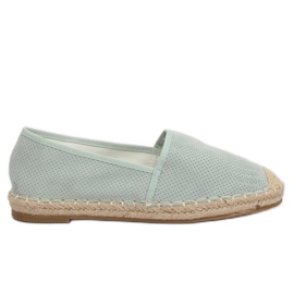 Naisten espadrillit akvamariini N-2978 L.GREEN vihreä
