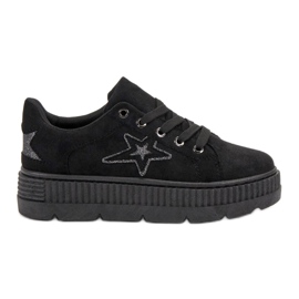 SHELOVET Suede Creepers musta