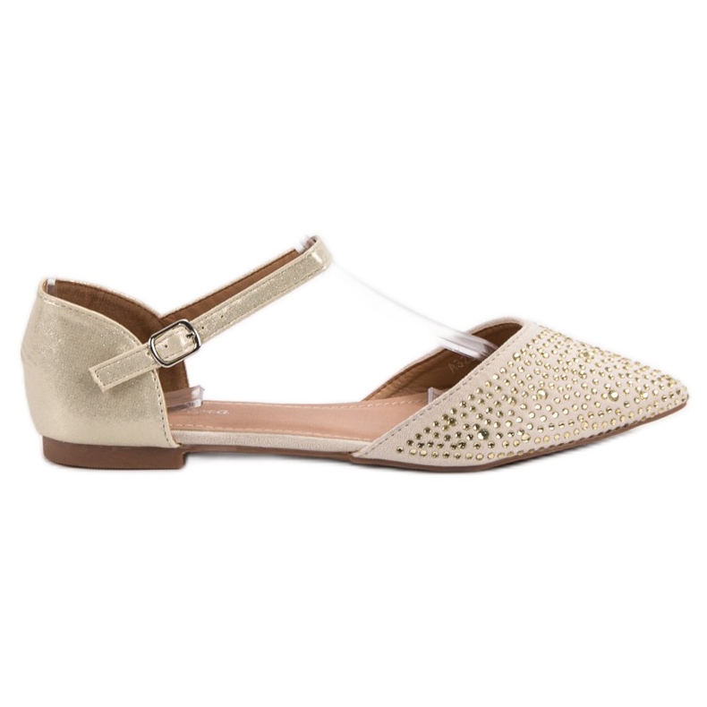 Primavera Kiinnitetyt ballerinat kuutiometrillä keltainen