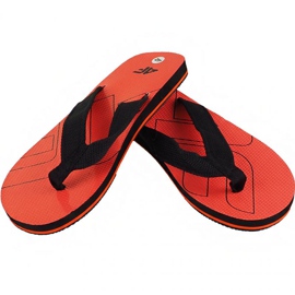 4F M H4L19 KLM003 70S oranssit tohvelit musta