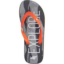 Tossut 4f M H4L19-KLM001 20S syvä musta / oranssi monivärinen