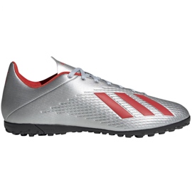 Adidas X 19.4 Tf M F35344 jalkapallokengät monivärinen hopea
