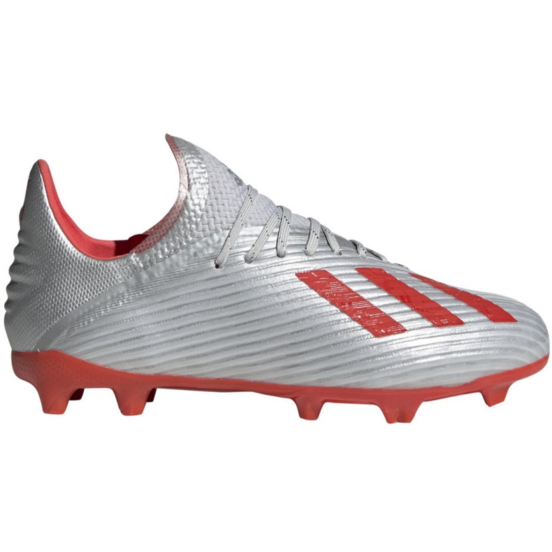 Adidas X 19.1 Fg Jr F35683 jalkapallokengät harmaa harmaa